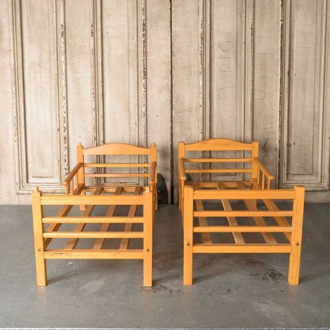 #55077 Vintage Wood Baby Doll Bunk Bed image 6