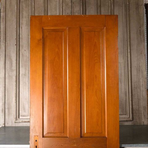 #55118 32x80 Antique 4 Panel Wood Interior Door image 5