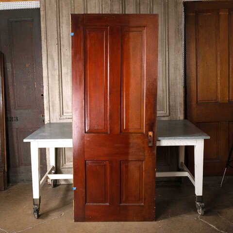 32x79 Antique 4 Panel Wood Interior Door