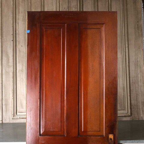 #55120 32x79 Antique 4 Panel Wood Interior Door image 2
