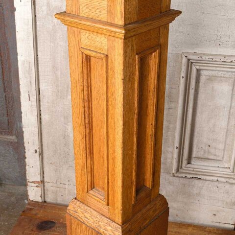 #55160 44" Antique Oak Staircase Newel Post image 4