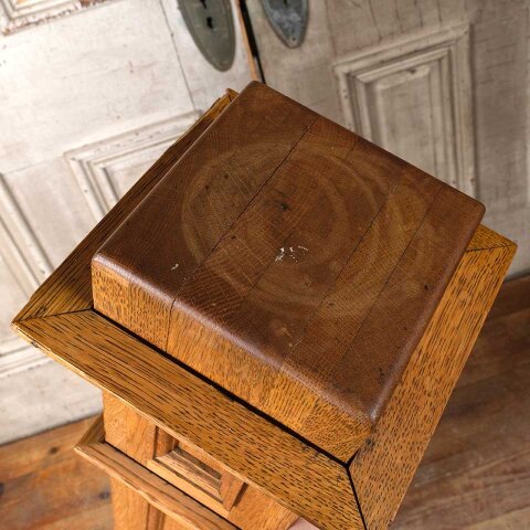 #55160 44" Antique Oak Staircase Newel Post image 8