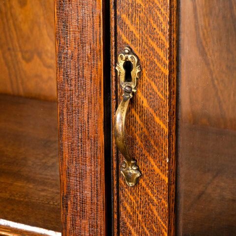 #55165 45x59 Antique Oak China Cabinet image 4