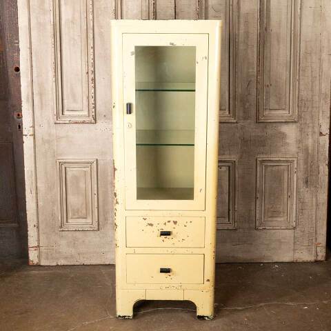 #55166 20x58 Vintage Metal Medical Cabinet image 2