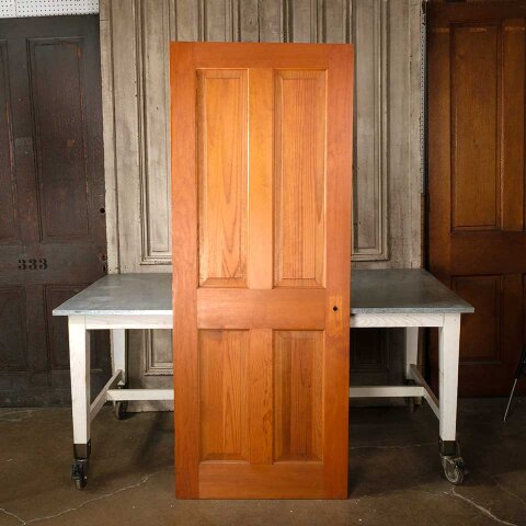 30x77 Salvaged 4 Panel Wood Interior Door