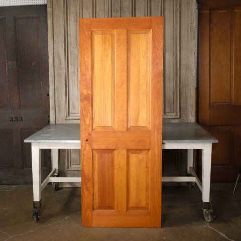 #55169 30x77 Salvaged 4 Panel Wood Interior Door image 4