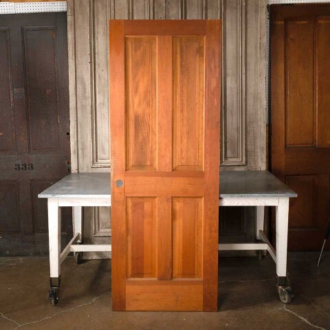 #55170 30x80 Salvaged 4 Panel Wood Interior Door image 4