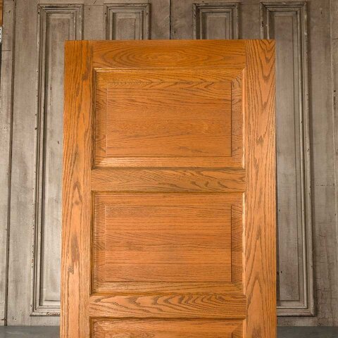 #55176 32x83 Salvaged 4 Panel Oak Interior Door image 2