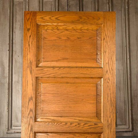 #55176 32x83 Salvaged 4 Panel Oak Interior Door image 5