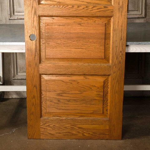 #55176 32x83 Salvaged 4 Panel Oak Interior Door image 6