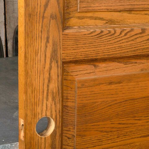 #55176 32x83 Salvaged 4 Panel Oak Interior Door image 7