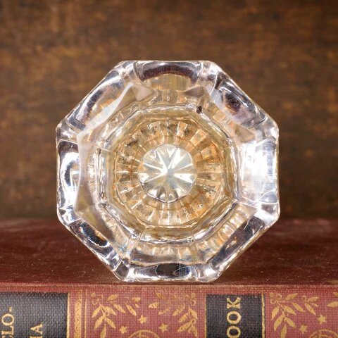 #55214 Antique Glass Doorknob Door Hardware Set image 5