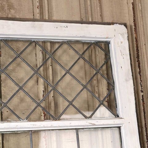 #55247 34x42 Antique Leaded Glass Window Sash image 2