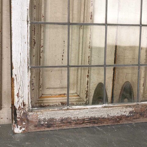 #55247 34x42 Antique Leaded Glass Window Sash image 7