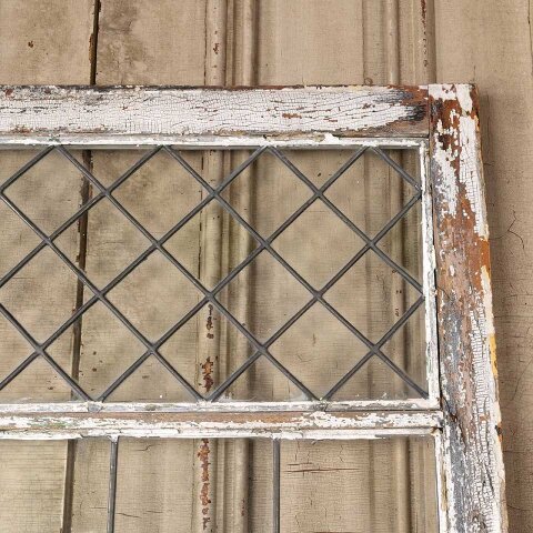 #55247 34x42 Antique Leaded Glass Window Sash image 8