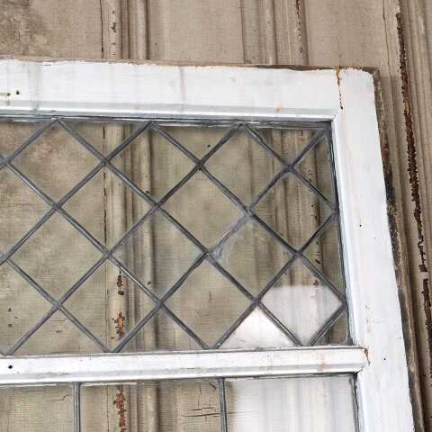 #55248 34x42 Antique Leaded Glass Window Sash image 3