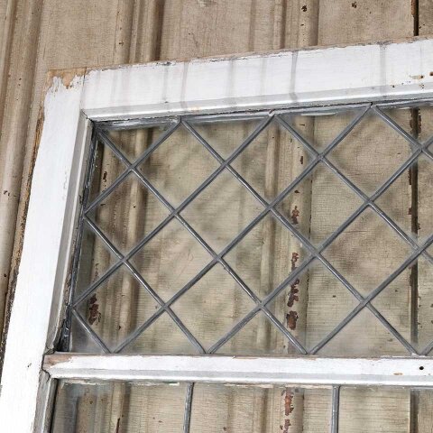 #55248 34x42 Antique Leaded Glass Window Sash image 4