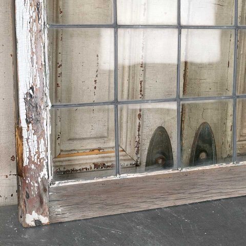 #55248 34x42 Antique Leaded Glass Window Sash image 6