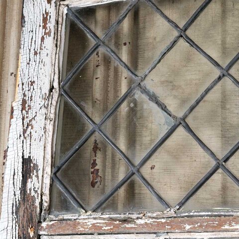 #55248 34x42 Antique Leaded Glass Window Sash image 8