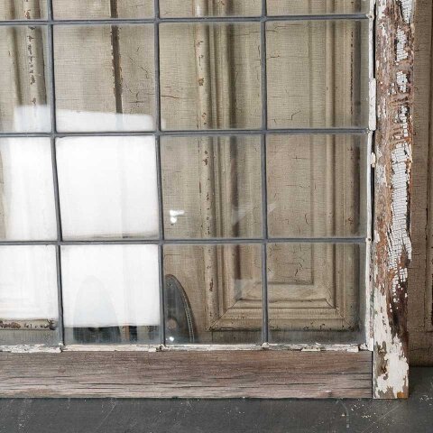 #55249 34x42 Antique Leaded Glass Window Sash image 7