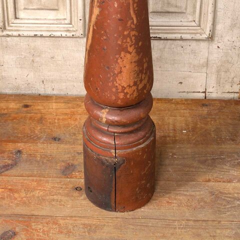 #55252 41x7 Salvaged Antique Staircase Newel Post image 6