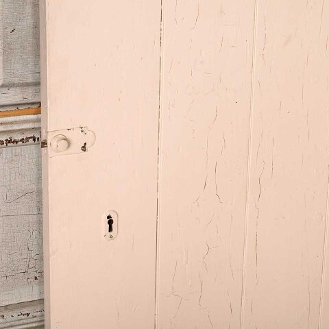 #55259 22x52 Antique Slatted Wood Cabinet Door image 3