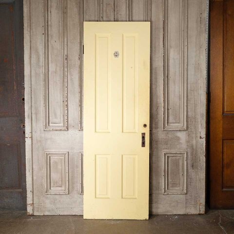 #55266 26x78 Salvaged Antique 4 Panel Interior Door image 5