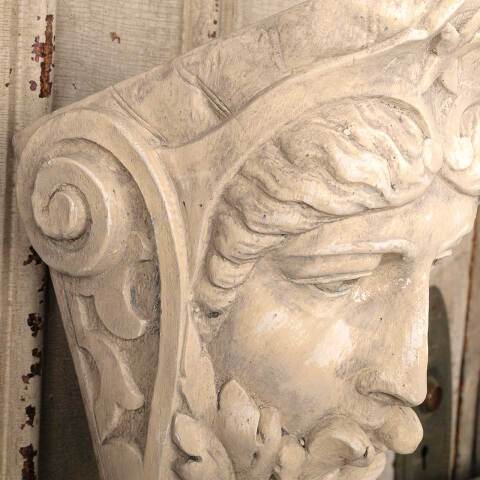 #55316 Cast Plaster Star Lady Head Corbel Bracket image 4