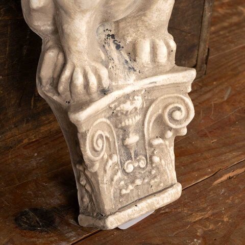 #55322 Cast Plaster Winged Dog Wall Hanging image 4