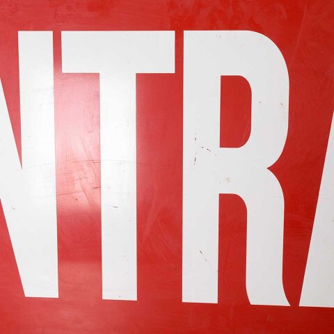 #55341 60x24 Salvaged Aluminum ENTRANCE Sign image 5