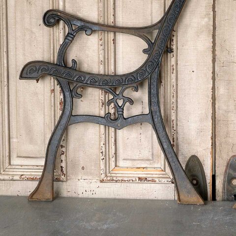 #55392 24x31 Cast Iron Garden / Park Bench Sides image 2