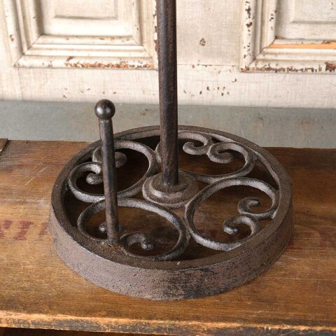 #55413 Cast Iron Fleur-De-Lis Paper Towel Holder image 2