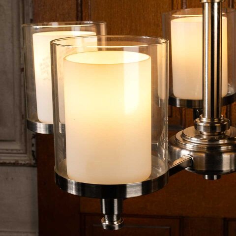 #55418 20" Salvaged 5 Bulb Chandelier Light Fixture image 7