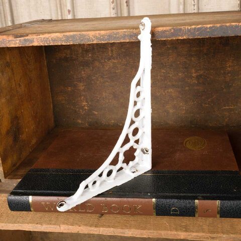 #55419 7x5 Antique Ornate Cast Iron Shelf Bracket image 5