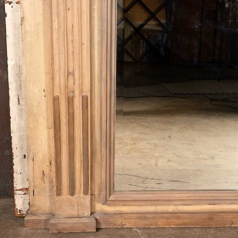 #55427 68x84 Large Wood Framed Beveled Mirror image 4