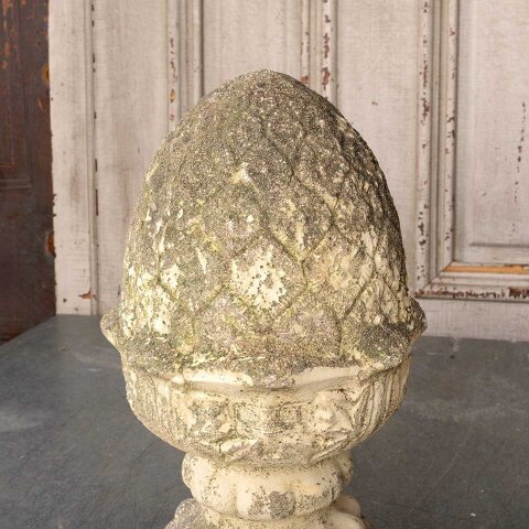 #55441 Vintage Cast Concrete Garden Finial Ornament image 7