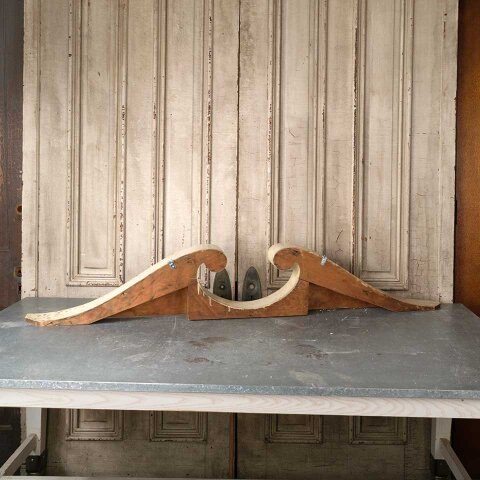 #55442 64x10 Vintage Wood Furniture Pediment image 8