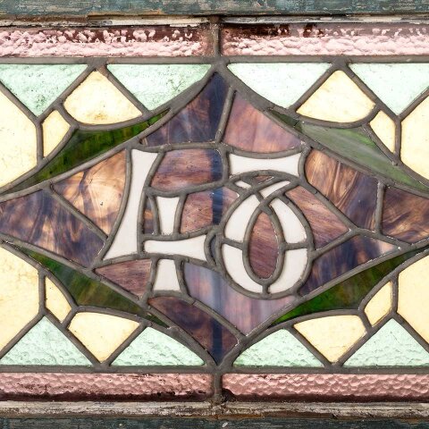 #55443 36x15 Stained Glass "48" Transom Window image 2