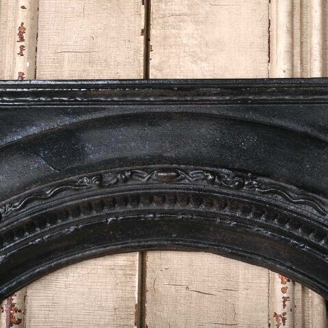#55453 34x33 Antique Cast Iron Fireplace Surround image 4