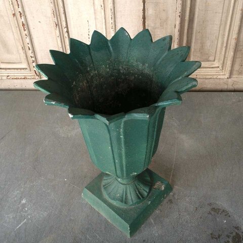 #55463 Vintage Cast Aluminum Garden Urn Planter image 7
