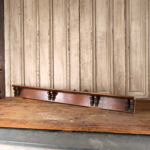 #55477 54x5 Salvaged Antique Wood Wall Plate Shelf image 2
