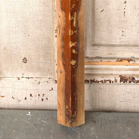 #55481 Antique Interior Corner Baseboard Trim Block image 2