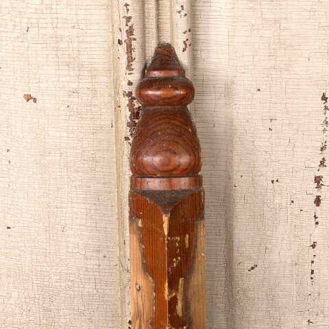#55481 Antique Interior Corner Baseboard Trim Block image 3