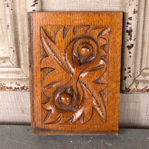 #55500 Antique Wood Rosette Interior Trim Block image 4