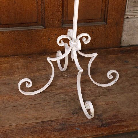 #55509 Painted Wrought Iron Candelabra Candle Stand image 3