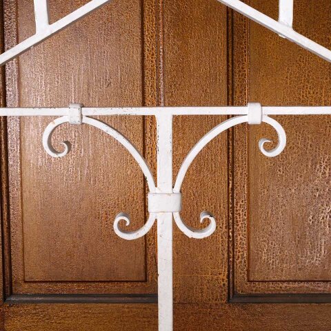 #55509 Painted Wrought Iron Candelabra Candle Stand image 5
