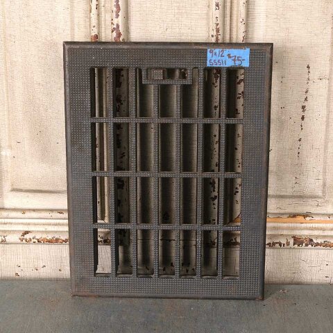 #55511 9x12 Antique Heat Grate Floor Vent Cover image 2