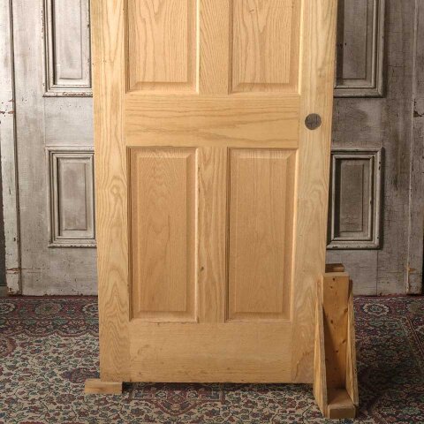 #55537 30x80 Salvaged 6 Panel Oak Interior Door image 3