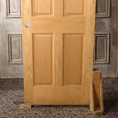 #55537 30x80 Salvaged 6 Panel Oak Interior Door image 6