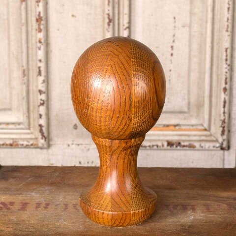 #55540 Salvaged Turned Oak Wood Finial image 2